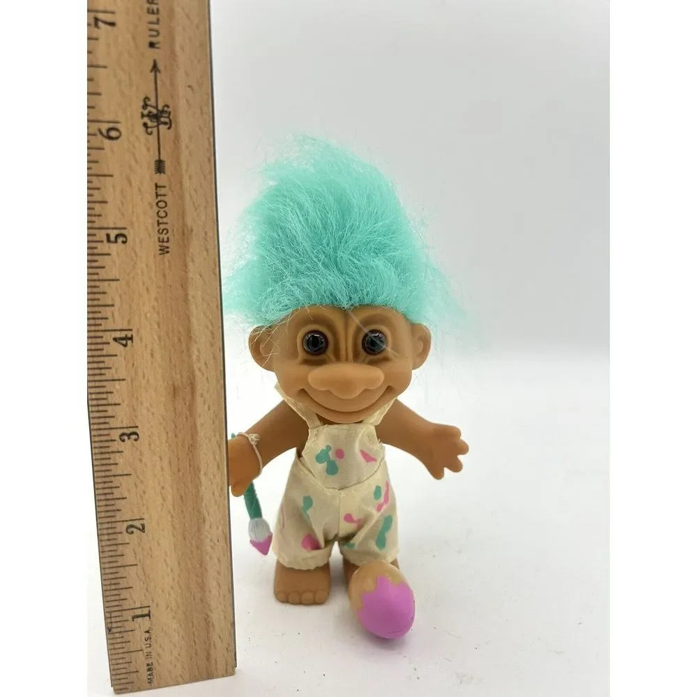 Vintage Easter Bunny Troll Doll Overalls/Bunny‎ Ears 5 & Easter Bunny Rabbit Lot